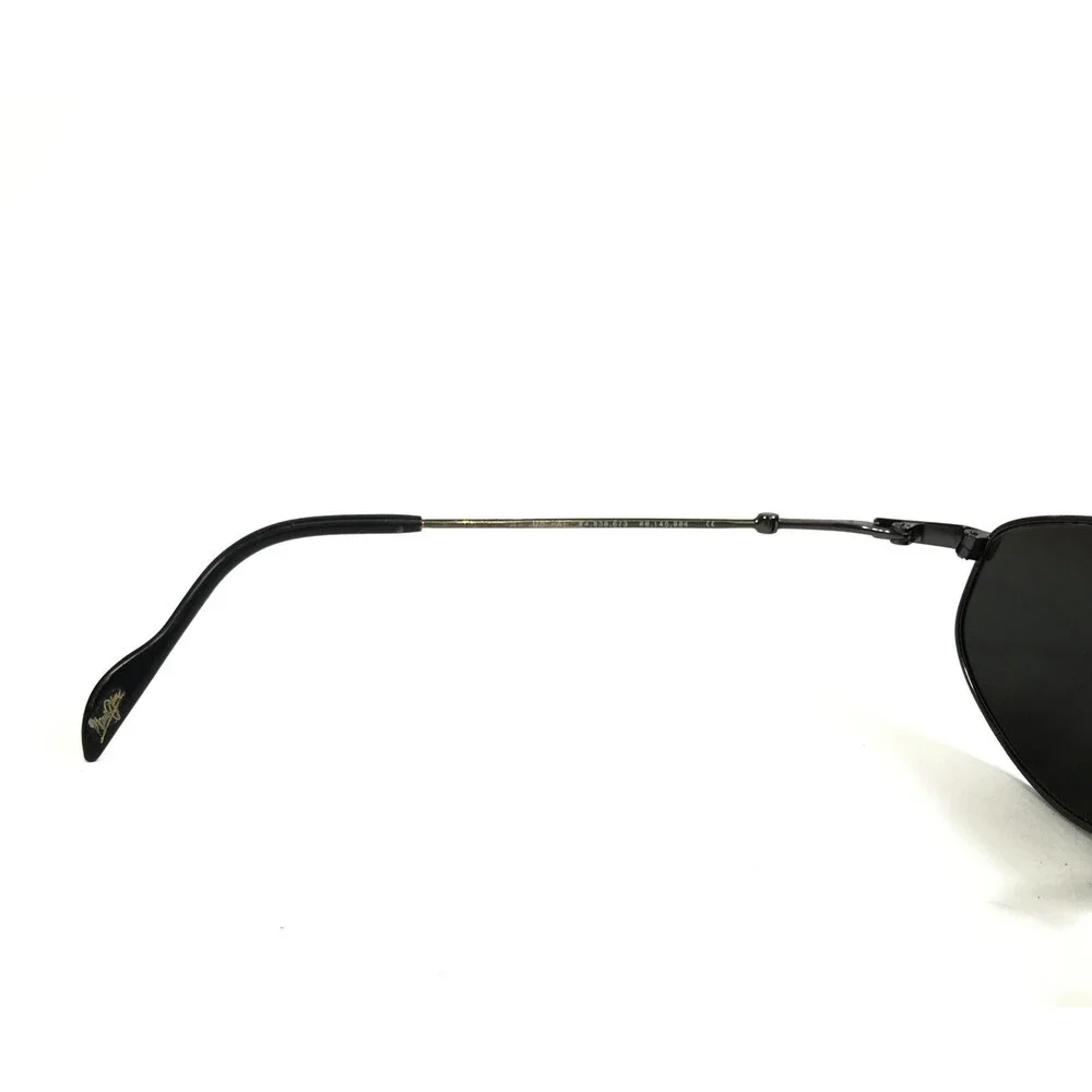 Vintage Maui Jim Sunglasses Molokai MJ308-02 Gunmetal Frames w Neutral Gray Lens